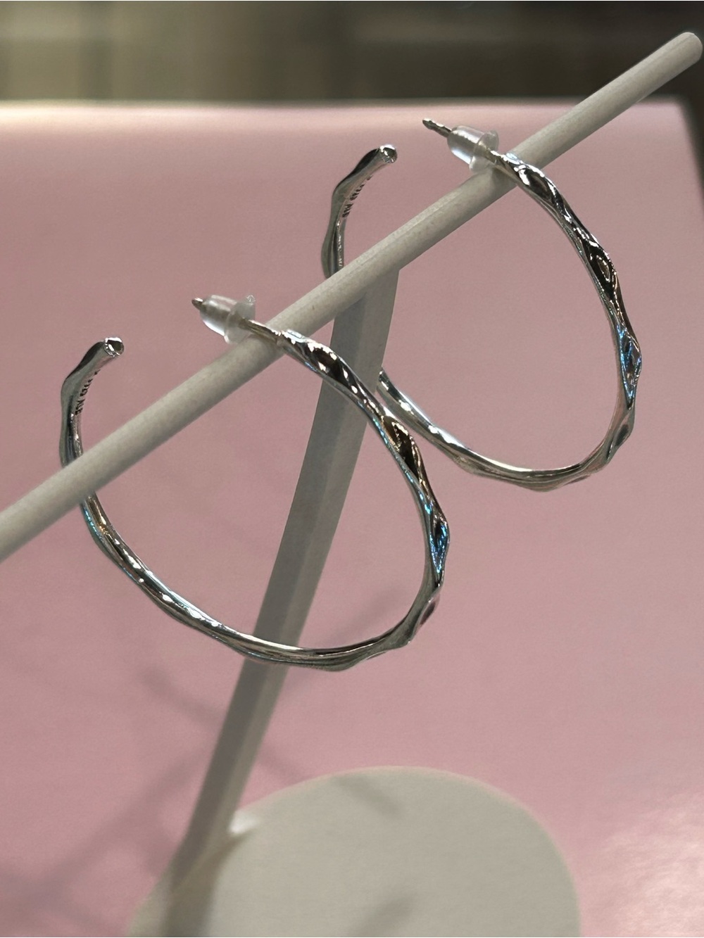 RETIRED Ripple Hoop Earrings